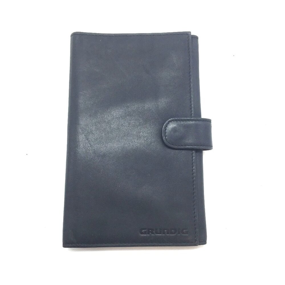 Grundig Leather Tri Fold Wallet With Snap Closure & Card Slots 7 X 4.5